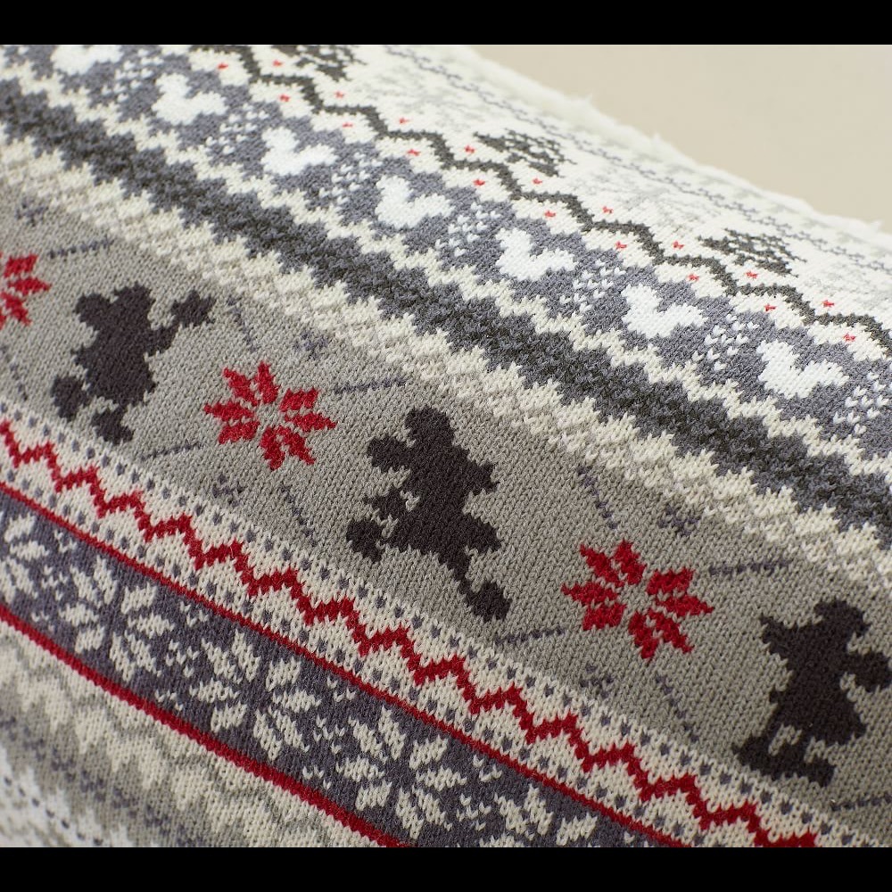 Pottery Barn and Disney’s Mickey Mouse Cuddly Cozy Fair Isle Lumbar Pillow Cover